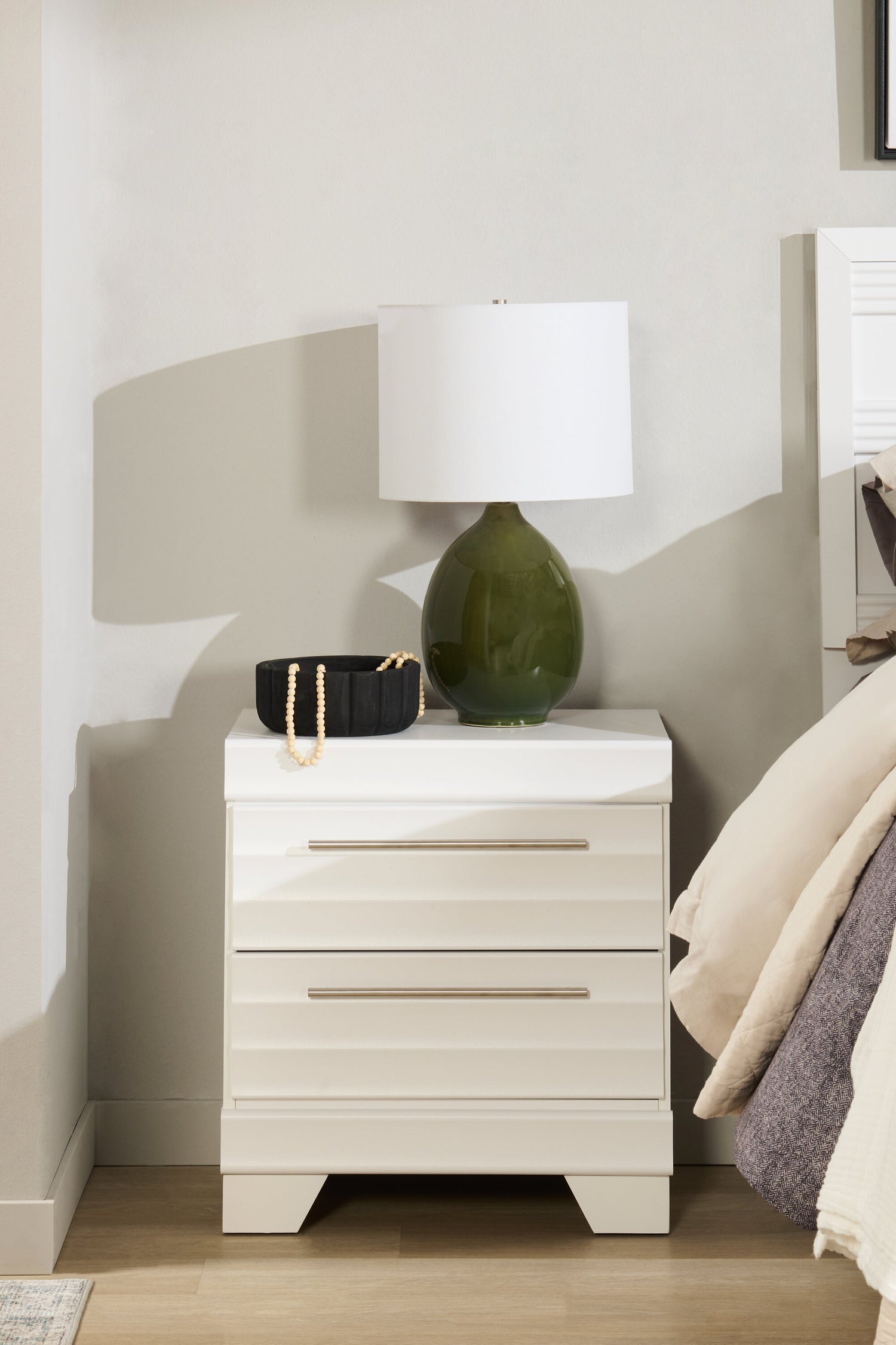 Vicco Table de chevet Eliza, Blanc, Lot de 2 Vicco Table de chevet Eliza, Blanc, Lot de 2