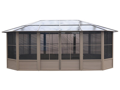Gazebo Penguin Florence - Solarium 12x18 Polycarbonate Roof|Gazebo Penguin Florence - Solarium 12x18 Toit de polycarbonate