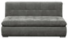 Causeuse modulaire sans accoudoirs Plaza de Scott Living de 63 po en tissu avec coussins de dossier capitonnés et pattes en métal - grise