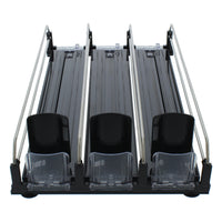  Porte-boissons Zephyr de 11,5 po à 3 rangées pour refroidisseur à boissons - noir - PRDC-C03 