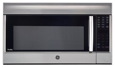 Profile 1.8 Cu. Ft. Over-the-Range Microwave with Convection and 400 CFM - Stainless - PVM1899SJC | Four à micro-ondes à hotte intégrée Profile de 1,8 pi³ avec convection et 400 pi³/min - acier inoxyd…
