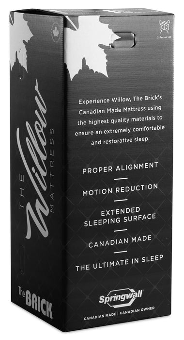Matelas semi-ferme à plateau régulier dans une boîte Red Cedar de Springwall pour lit double