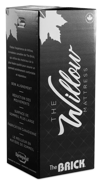 Matelas semi-ferme à plateau régulier dans une boîte Red Cedar de Springwall pour lit simple très long