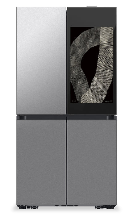 Réfrigérateur BESPOKE Samsung de 22,5 pi³ et de 36 po de profondeur comptoir à 4 portes FlexMC avec portail Family Hub+MC avec IA - acier inoxydable - RF23DB9900QDAC