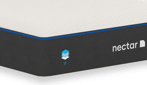 Matelas luxueux ferme dans une boîte Classic de Nectar pour lit simple très long