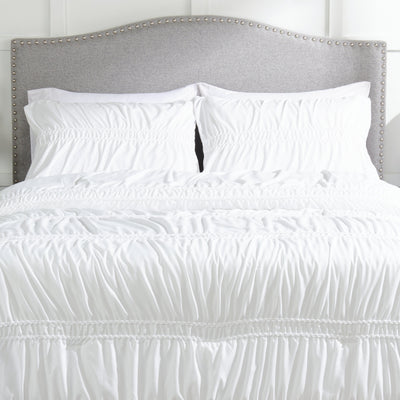 Rhodes 3-Piece King Comforter Set - White | Ensemble d’édredon Rhodes 3 pièces pour très grand lit - blanc