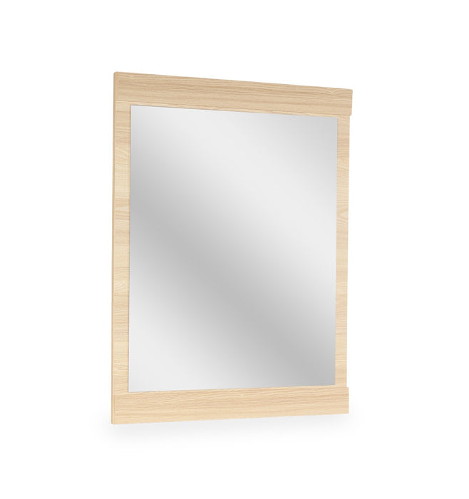 Miroir de commode de chambre à coucher Riley, fabriqué au Canada - naturel