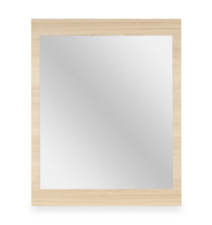 Miroir de commode de chambre à coucher Riley, fabriqué au Canada - naturel