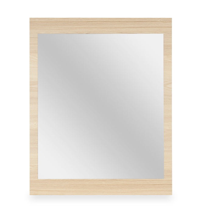 Miroir de commode de chambre à coucher Riley, fabriqué au Canada - naturel