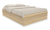 Lit matelot Riley avec 3 tiroirs de rangement pour enfants, fabriqué au Canada, naturel - format lit double