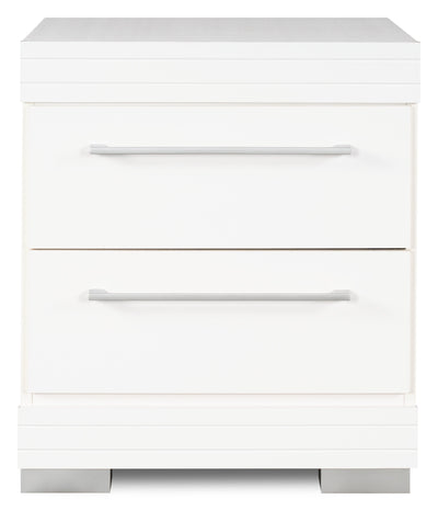 Riley Bedside 2-Drawer Nightstand, 21"W x 24"H, Made in Canada - White | Table de nuit Riley de 21 po (L) x 24 po (H) à 2 tiroirs, fabriquée au Canada - blanche