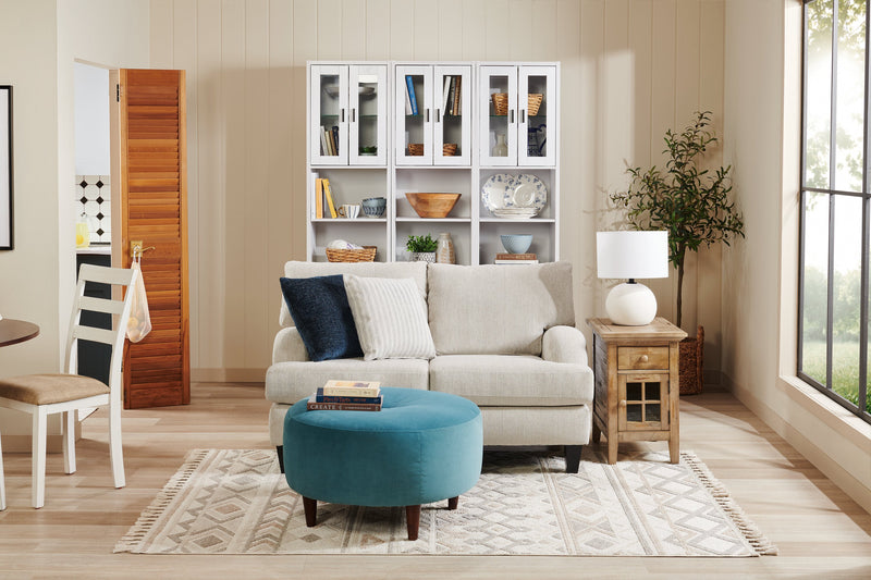 Table de fauteuil Rocco de 16 po avec USB - bois naturel