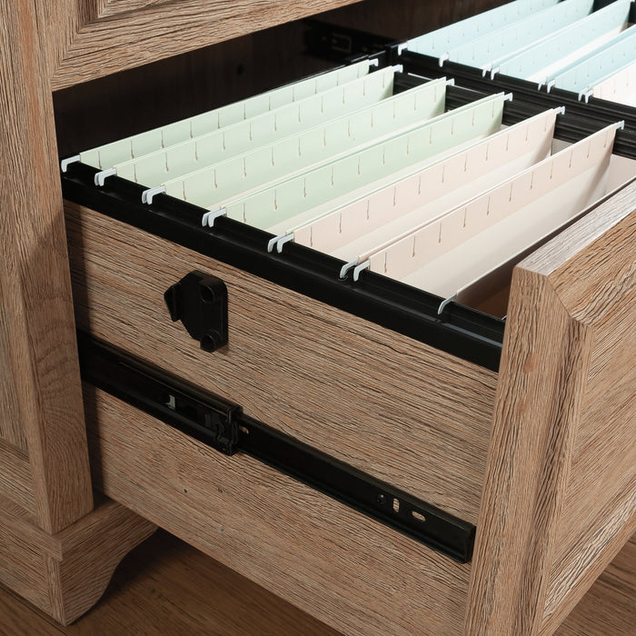 Classeur latéral Rollingwood de 31,5 po de qualité commerciale à 2 tiroirs - chêne brossé