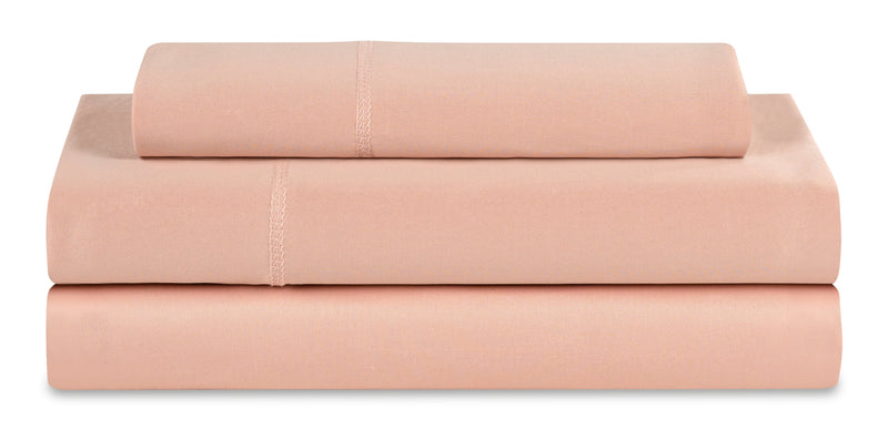 Ensemble de draps Dri-TecMD BEDGEARMD 3 pièces pour lit simple - rose cendré