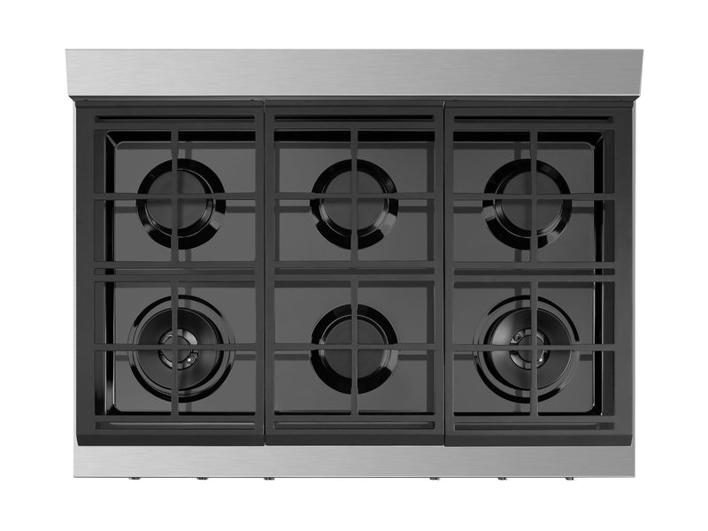 Surface de cuisson à gaz Smeg Portofino de 36 po - RTU366GX