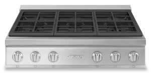 Surface de cuisson à gaz Smeg Portofino de 36 po - RTU366GX