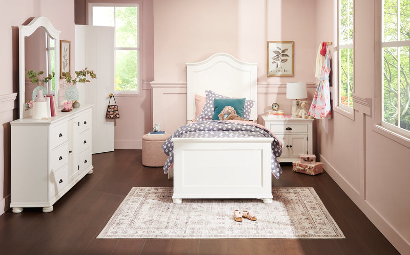 Pouf de rangement rond Saskatchewan de 14,75 po en tissu - rose