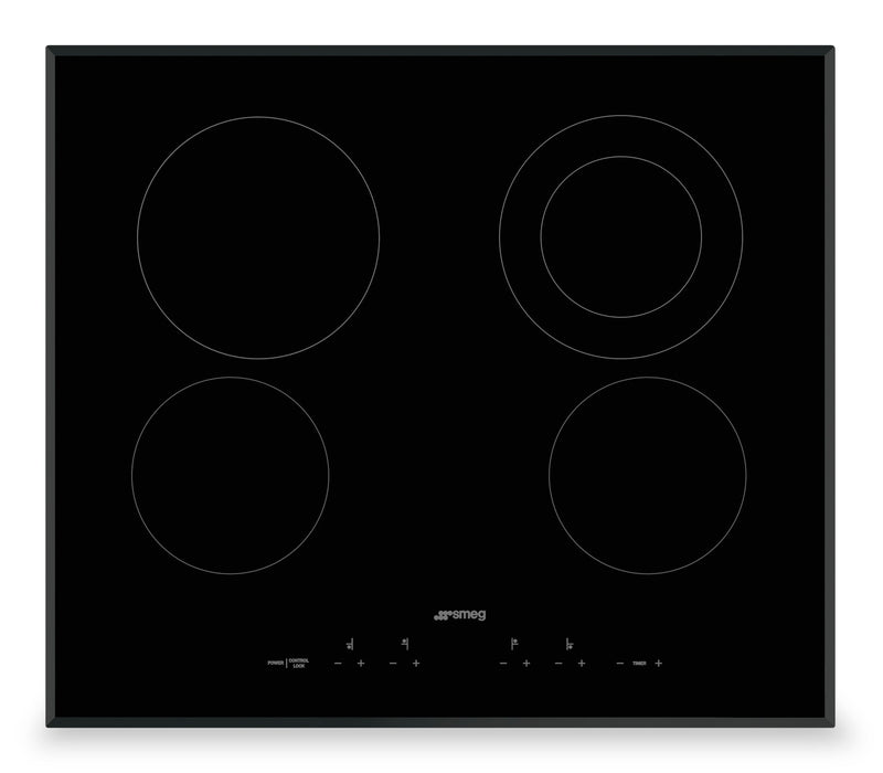 Surface de cuisson électrique Smeg de 24 po - SEU244ETB
