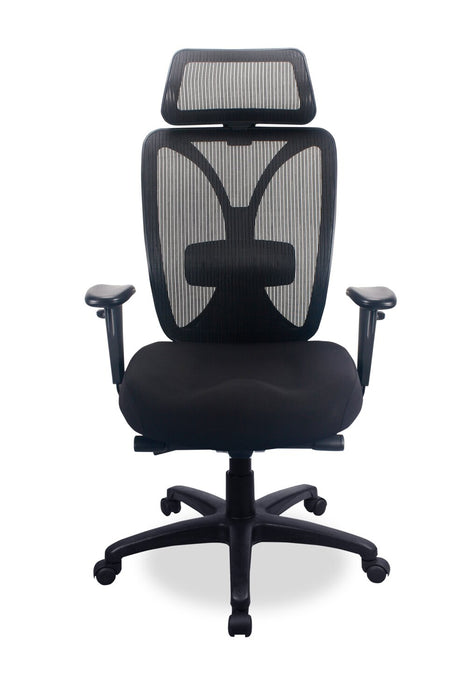 Chaise de bureau Boman de Tempur-Pedic de 28,5 po - noire avec dossier à mailles