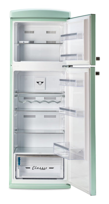 Réfrigérateur Classic Rétro d’Unique de 24 po et de 11 pi3 à congélateur supérieur - vert menthe estival - UNQ-310L LG TM