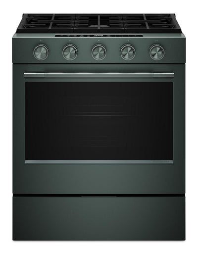 KitchenAid 30" 5.0 Cu. Ft. Slide-in Gas Range with Convection Modes - Juniper - KSGS530SJP | Cuisinière à gaz encastrée KitchenAid de 5,0 pi³ et de 30 po avec modes à convection - genièvre - KSGS530SJP