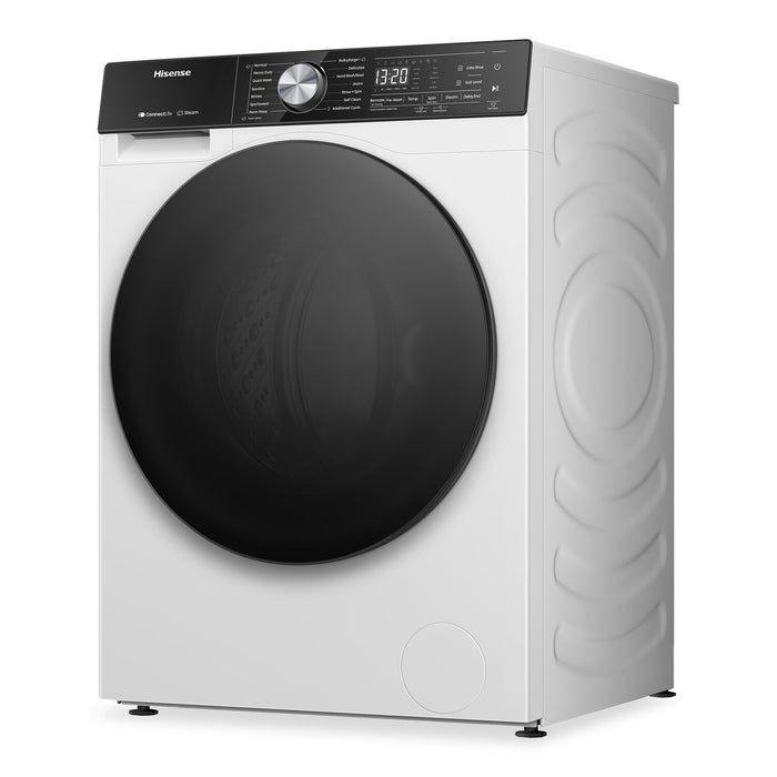 Laveuse Hisense à chargement frontal de 3,1 pi3 et de 24 po avec lavage à la vapeur - blanche - WF5S2845BW
