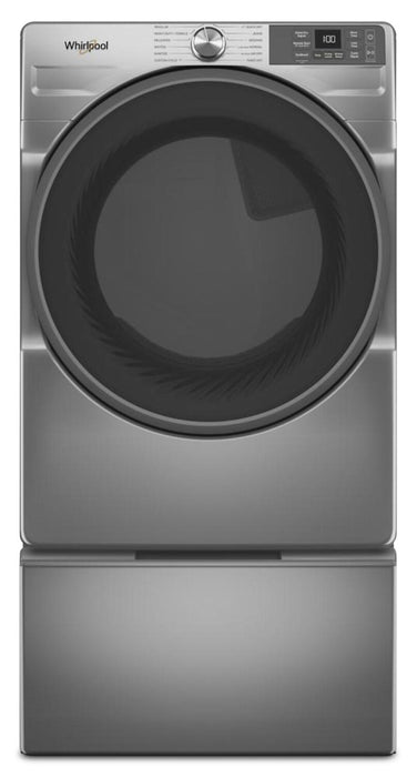 Sécheuse électrique intelligente Whirlpool de 7,4 pi³ avec Wrinkle ShieldMC - argenté radieux - YWED5720RR