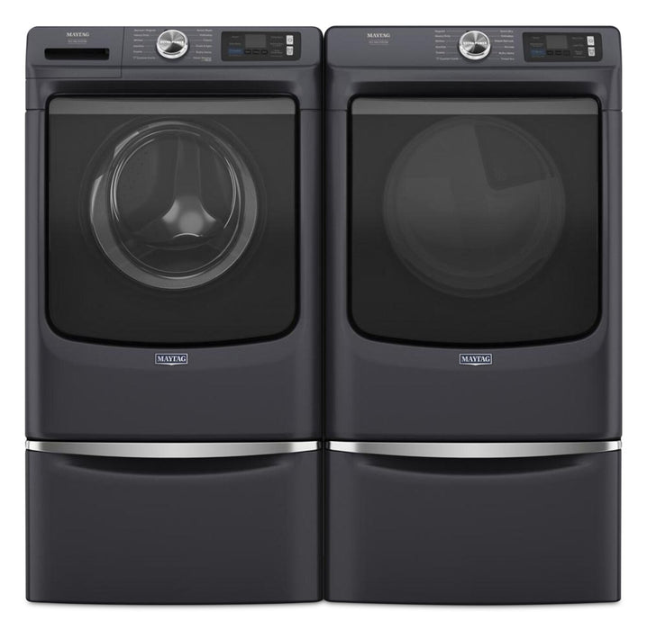 Laveuse intelligente à chargement frontal Pet Pro de 5,8 pi3 et sécheuse électrique de 7,4 pi3 de Maytag – acier minuit