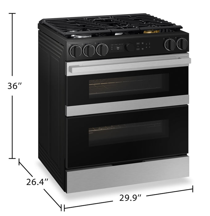 Cuisinière à gaz encastrée Samsung de 6,3 pi³ avec fonction Flex DuoMC - acier inoxydable - NSY6DG8550SRAC