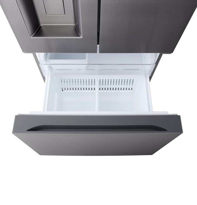 Réfrigérateur LG de 33 po et de 25 pi³ à portes françaises avec machine à glaçons double - acier inoxydable noir - LF25S6330D