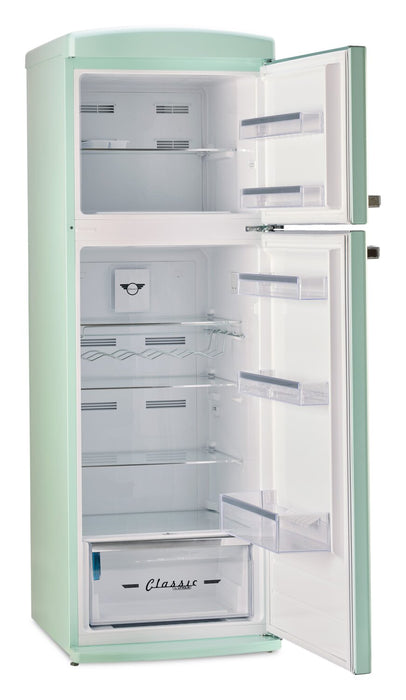 Réfrigérateur Classic Rétro d’Unique de 24 po et de 11 pi3 à congélateur supérieur - vert menthe estival - UNQ-310L LG TM