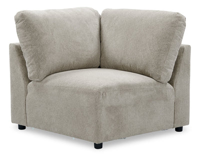 Voyage Modular Fabric Corner Chair with Removable Back Cushions – Beige | Fauteuil en coin modulaire Voyage en tissu avec coussins de dossier amovibles - Beige