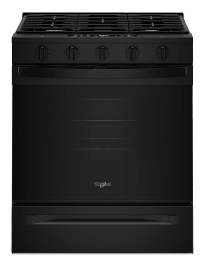 Whirlpool 30" 5 Cu. Ft. Gas Range with Air Cooking - Black - WSGS5030SB | Cuisinière à gaz Whirlpool de 5 pi³ et de 30 po avec cuisson à air - noire - WSGS5030SB