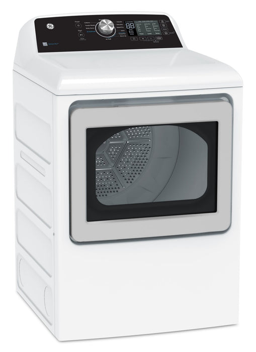 Sécheuse électrique GE de 7,4 pi³ avec cycle SaniFresh - blanche - GTD68EBMRWS