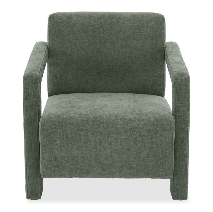 Fauteuil d’appoint Demi de 30 po d’apparence lin - vert