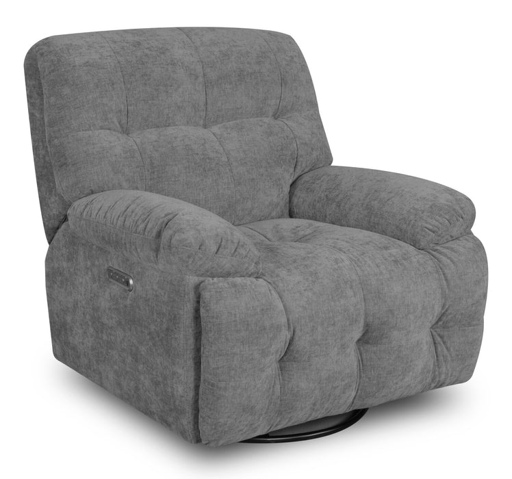 Fauteuil berçant électrique Sway de 38,58 po - gris