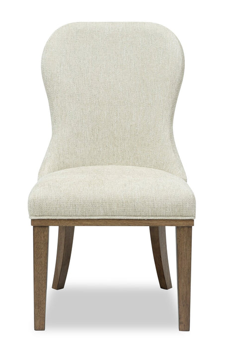 Chaise de salle à manger Clara en tissu de polyester - taupe