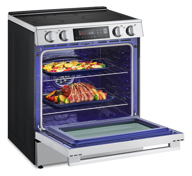 Cuisinière induction encastrée intelligente LG de 6,3 pi3 avec friture à air - LSIL6334XE