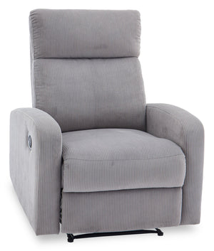 Fauteuil inclinable Cooper de 31,9 po en tissu - gris