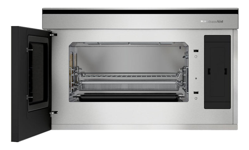 Four à micro-ondes encastré KitchenAid de 1,1 pi3 à convection avec friture à air - acier inoxydable PrintShieldMC - YKMBT730SPS
