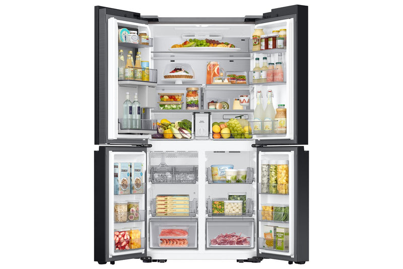 Réfrigérateur BESPOKE Samsung de 29 pi³ et de 36 po à 4 portes FlexMC avec zone de boissons Beverage CenterMC - acier inoxydable - RF29DB9600QLAA