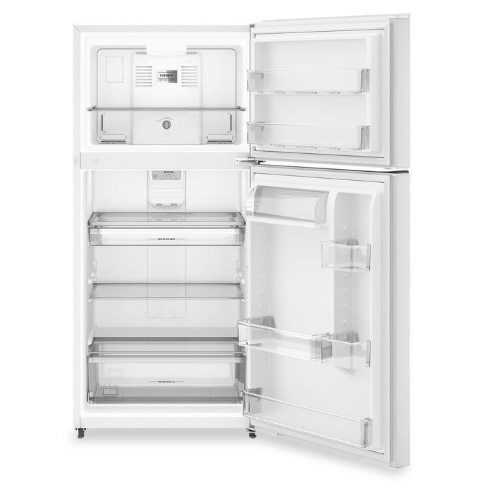 Réfrigérateur Maytag de 19 pi3 et de 30 po à congélateur supérieur avec mode garage - blanc - MRTX5119SW