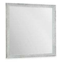 Miroir de commode de chambre à coucher Blake, à fixer au meuble ou à suspendre au mur - gris