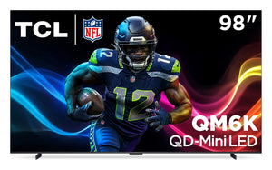 Téléviseur intelligent QLED TCL QM6K UHD 4K de 98 po avec Google TVMC et mini DEL QD (98QM6K)