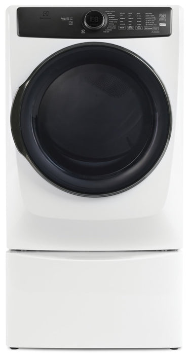 Sécheuse à gaz Perfect SteamMC Electrolux de 8 pi3 avec système de séchage LuxCareMD Dry et rafraîchissement instantané - ELFG7738AW 