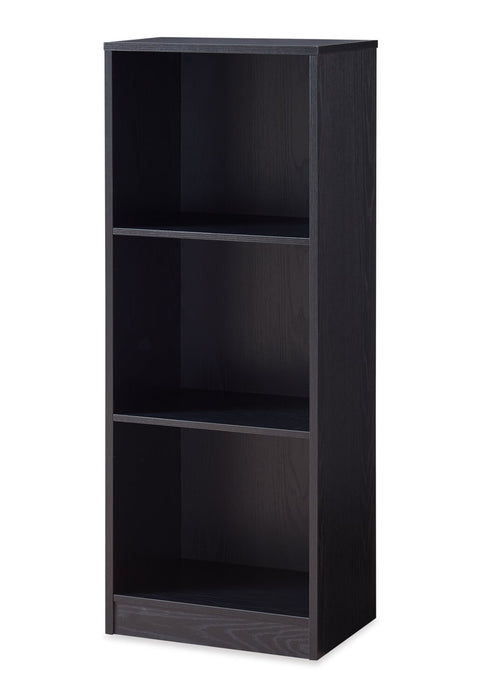 Bibliothèque William de 15,75 po à 2 tablettes - noire
