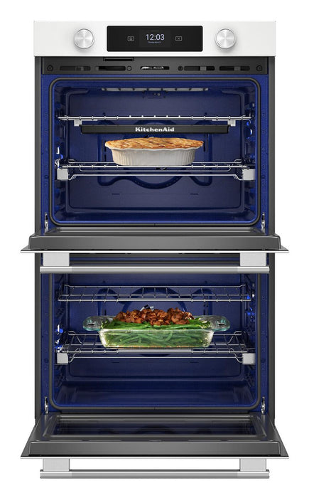 Four mural double intelligent électrique KitchenAid de 30 po - blanc - KOED730SWH