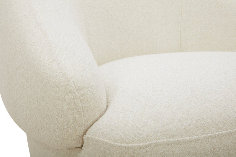 Fauteuil d’appoint pivotant Villa - ivoire