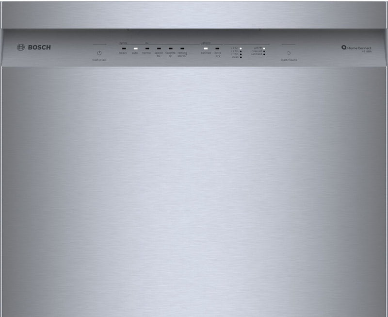 Lave-vaisselle intelligent Bosch de série 300 de 24 po de 48 dBA avec PrecisionWashMD - acier inoxydable - SHE41CM5N
