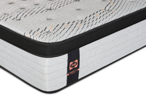 Matelas luxueux ferme à Euro-plateau Bronson PosturepedicMD Plus de série 1000 de Sealy pour très grand lit